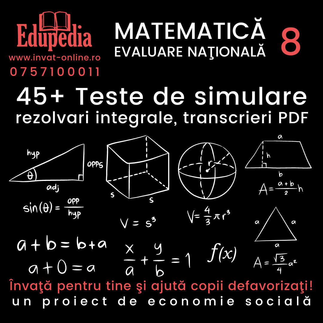 Meditatii Matematica PDF
